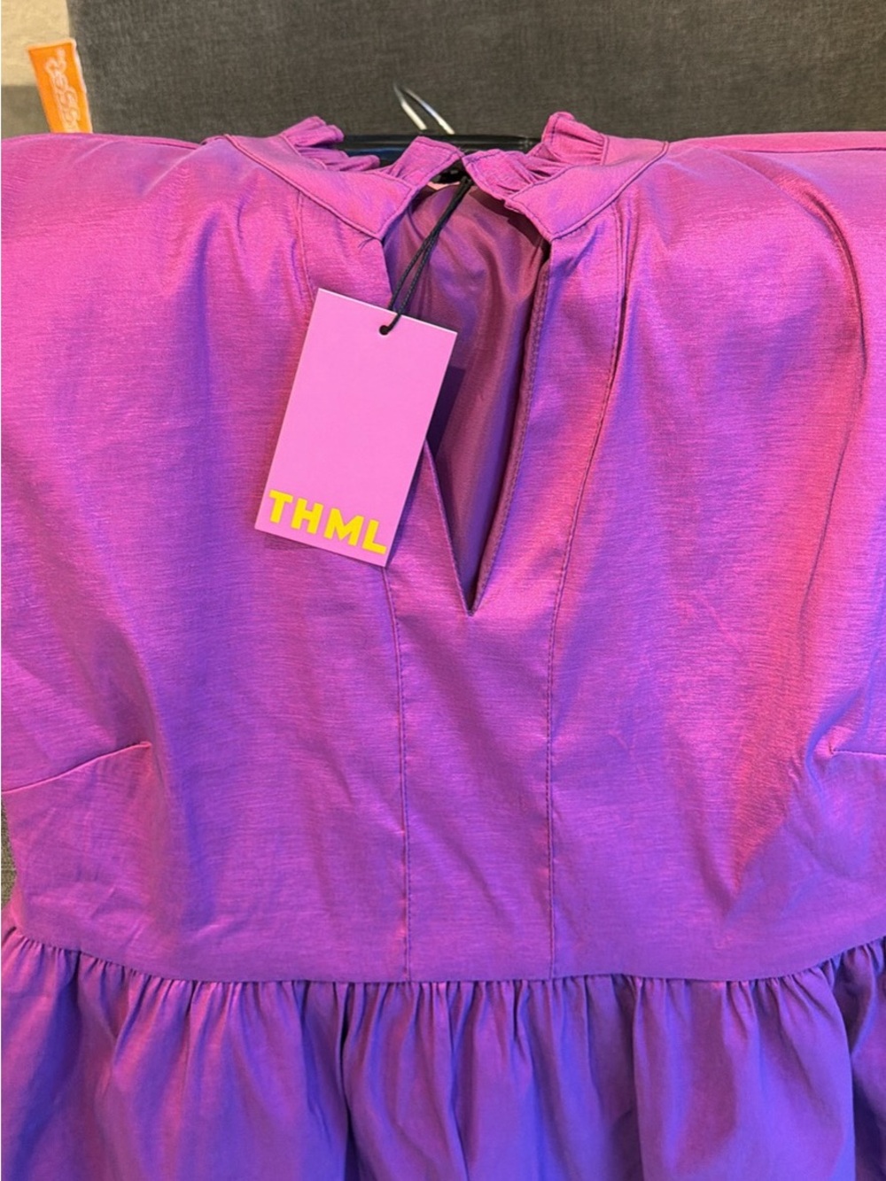THML Sheen & Iridescent Purple Cocktail Dress - Picture 6 of 8